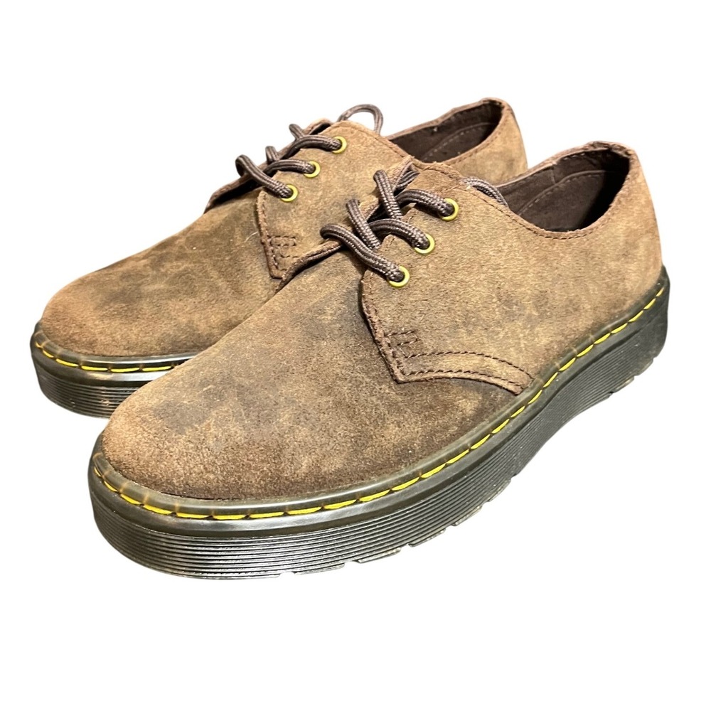 Dr. Martens‎ Zavala Lo Mens 4 Womens 5 Brown Suede Lace Up Oxford Shoes